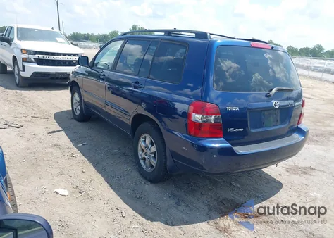 2005 Toyota Highlander V6 z USA, uszkodzony, nr VIN JTEEP21A250077105